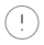 Grey attention circle icon