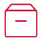 Red storage box icon